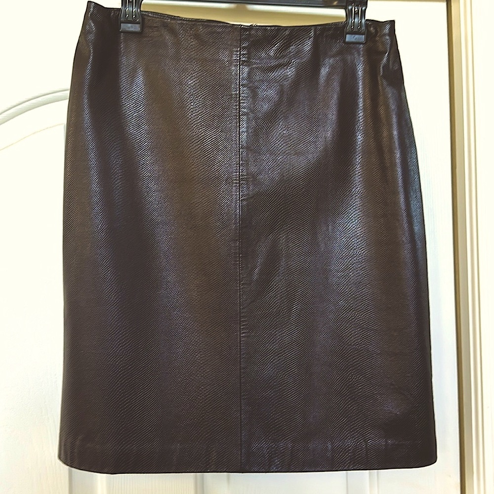 Ann Taylor Genuine Leather skirt
